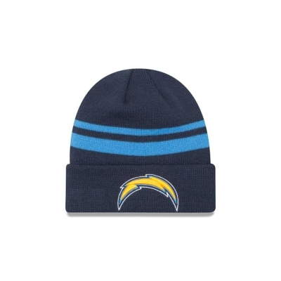 Blue Los Angeles Chargers Hat - New Era NFL Cuff Knit Beanie USA5973608